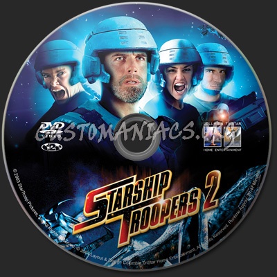 Starship Troopers 2: Hero of the Federation dvd label