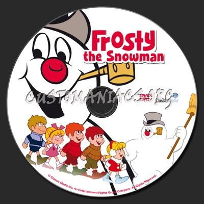 Frosty The Snowman dvd label