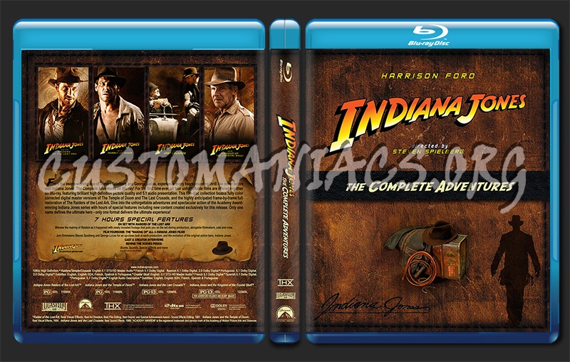 Indiana Jones: The Complete Adventures blu-ray cover