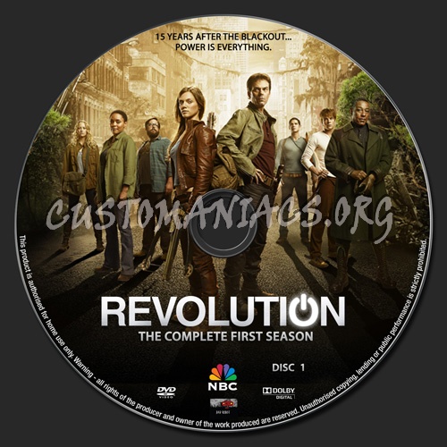 Revolution Season 1 dvd label