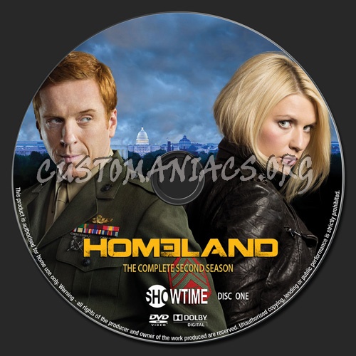 Homeland Season 2 dvd label