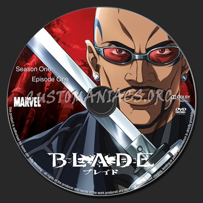 Blade : The Marvel Animated Series - Season One dvd label - DVD Covers &  Labels by Customaniacs, id: 178141 free download highres dvd label
