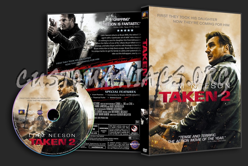 Taken 2 dvd cover