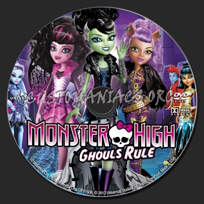 Monster High Ghouls Rule dvd label