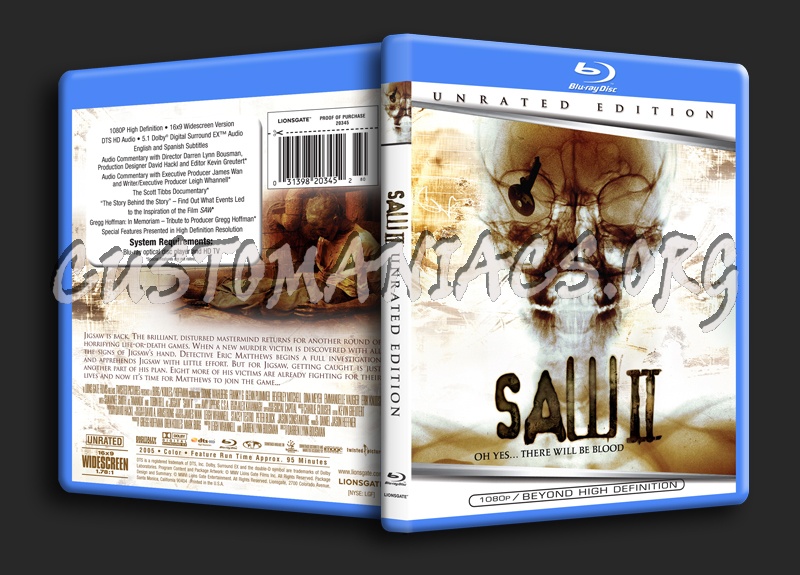 Saw II blu-ray cover