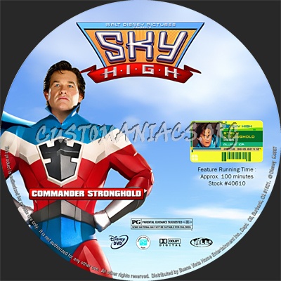 Sky High dvd label