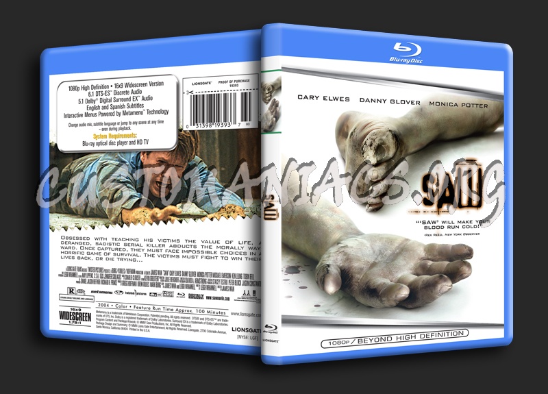 Saw blu-ray cover