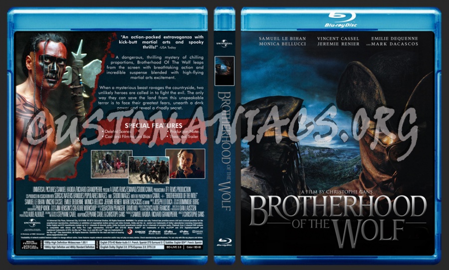 Brotherhood Of The Wolf blu-ray cover