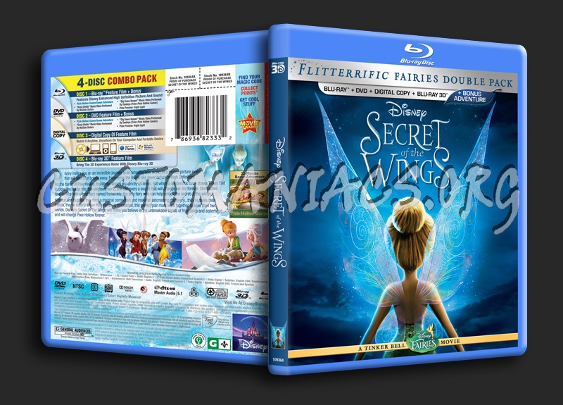 Secret of the Wings 3D blu-ray cover