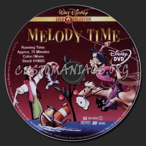 Melody Time dvd label