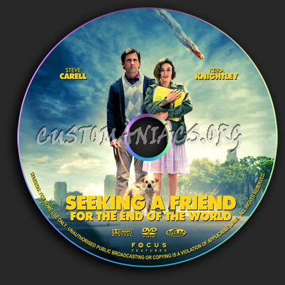 Seeking A Friend For The End Of The World dvd label