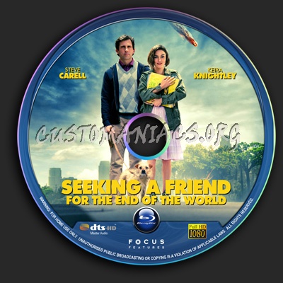 Seeking A Friend For The End Of The World blu-ray label