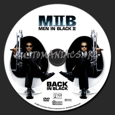 Men In Black II (2) dvd label