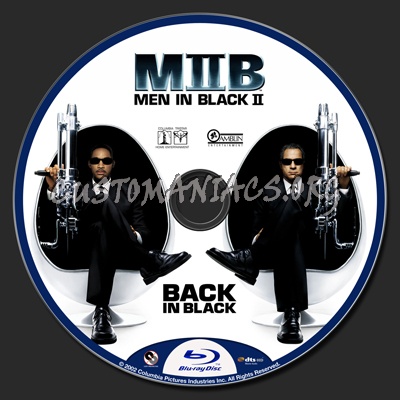 Men In Black II (2) blu-ray label