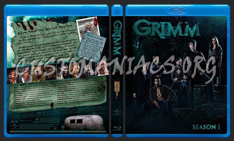 Grimm - Season 01 blu-ray cover