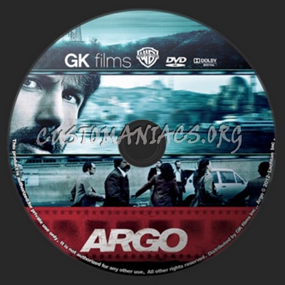 Argo dvd label