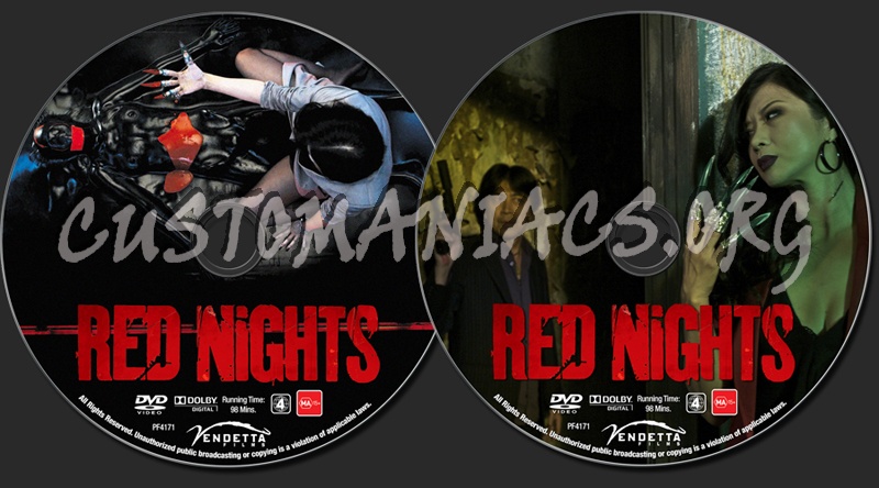 Red Nights dvd label