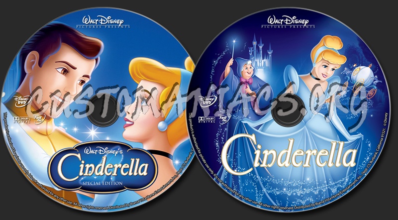 Cinderella dvd label