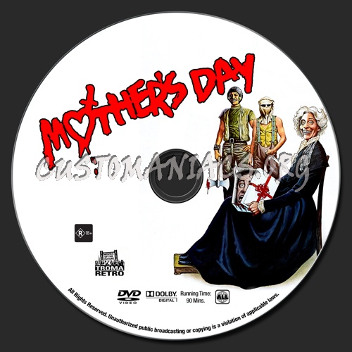 Mother's Day (1980) dvd label