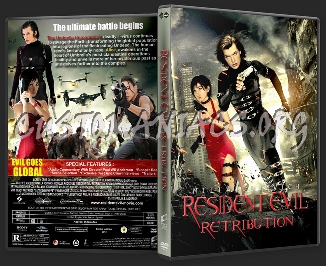 Resident Evil Retribution dvd cover