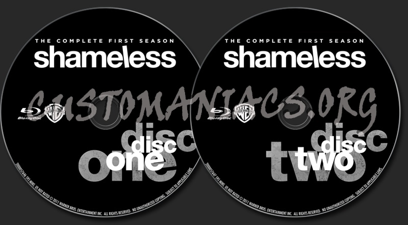 Shameless Season 1 blu-ray label