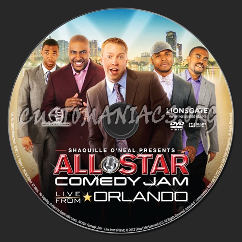 Shaquille O'Neal Presents Allstar Comedy Jam Live From Orlando dvd label