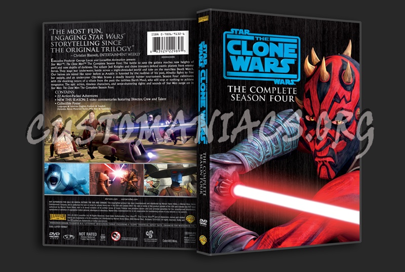 Star Wars The Clone Wars Season 4 dvd cover