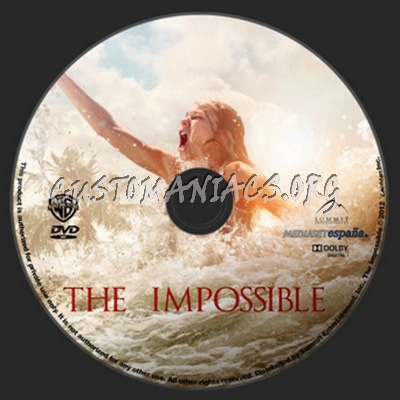 The Impossible dvd label