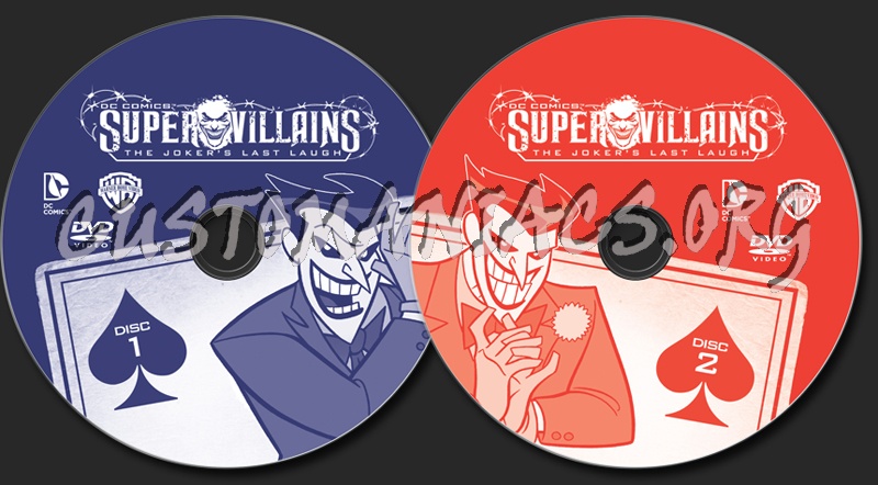 Super Villains The Joker's Last Laugh dvd label