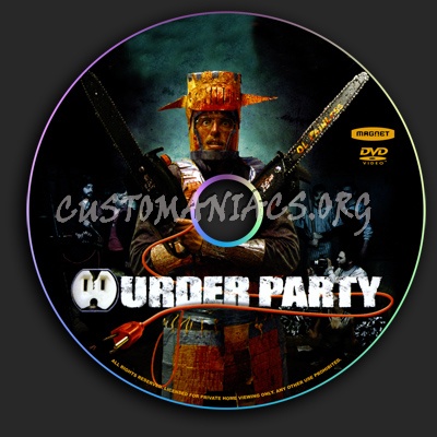 Murder party dvd label