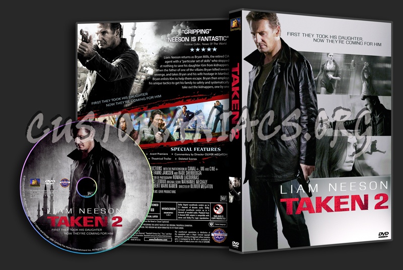 Taken 2 dvd cover