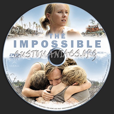 The Impossible dvd label