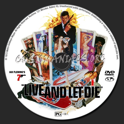 Live and Let Die dvd label