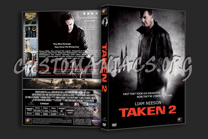 Taken 2 dvd cover