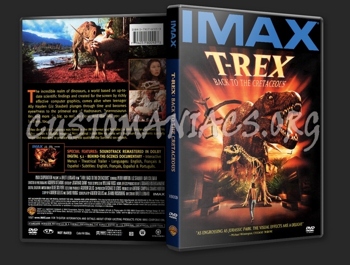 T-REX Back to the Cretaceous IMAX dvd cover