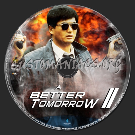 A Better Tomorrow 2 blu-ray label