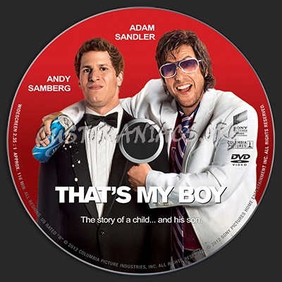 That's My Boy dvd label