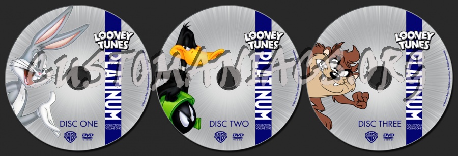 The Looney Tunes Platinum Collection Vol 1 dvd label