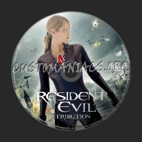 Resident Evil: Retribution dvd label