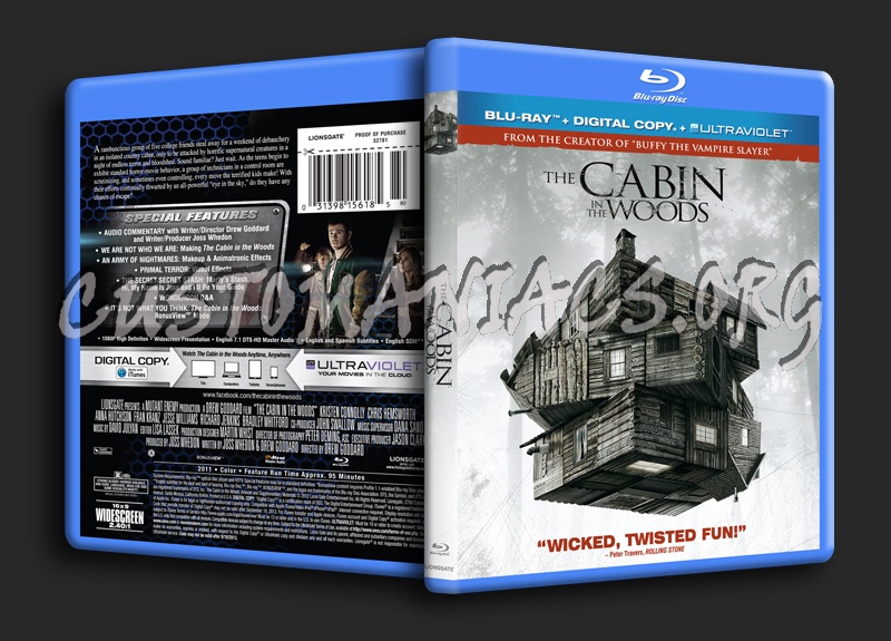 The Cabin in the Woods blu-ray cover