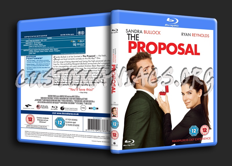 The Proposal blu-ray cover