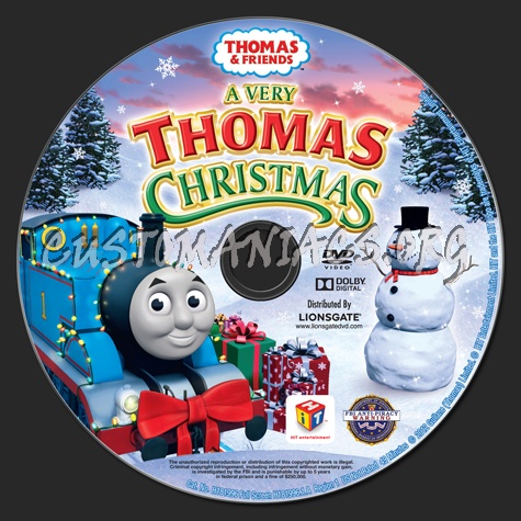 Thomas & Friends: A Very Thomas Christmas dvd label