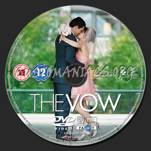 The Vow dvd label