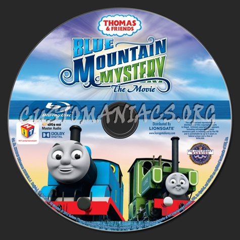 Thomas & Friends: Blue Mountain Mystery The Movie blu-ray label