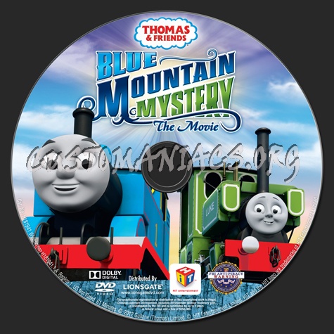 Thomas & Friends: Blue Mountain Mystery The Movie dvd label