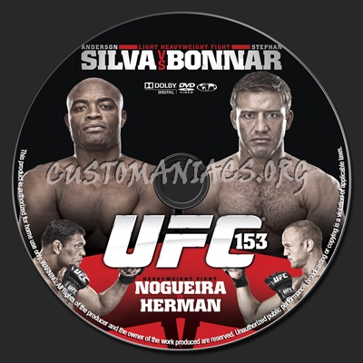 Ufc 153 dvd label