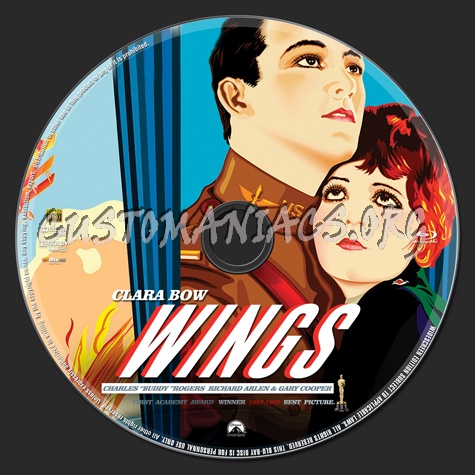 Wings blu-ray label