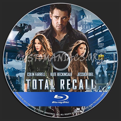 Total Recall (2012) blu-ray label