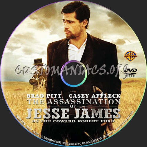 The Assassination of Jesse James by the Coward Robert Ford dvd label