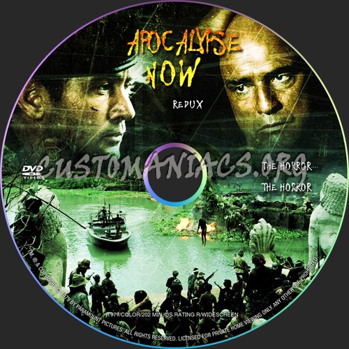 Apocalypse Now Redux dvd label